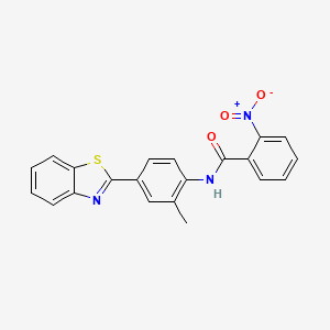 N-[4-(1,3-benzothiazol-2-yl)-2-methylphenyl]-2-nitrobenzamide