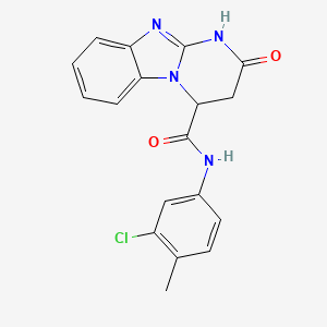 N-(3-chloro-4-methylphenyl)-2-oxo-1,2,3,4-tetrahydropyrimido[1,2-a]benzimidazole-4-carboxamide