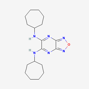 N,N'-dicycloheptyl[1,2,5]oxadiazolo[3,4-b]pyrazine-5,6-diamine