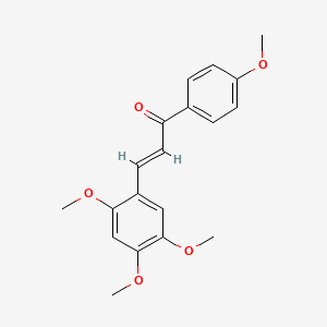 molecular formula C19H20O5 B11468346 (2E)-1-(4-methoxyphenyl)-3-(2,4,5-trimethoxyphenyl)prop-2-en-1-one 