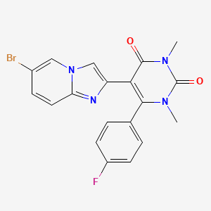 5-(6-bromoimidazo[1,2-a]pyridin-2-yl)-6-(4-fluorophenyl)-1,3-dimethylpyrimidine-2,4(1H,3H)-dione