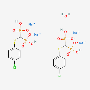 B1146841 Tiludronate disodium hemihydrate CAS No. 155453-10-4