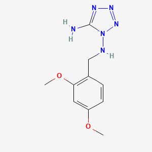 molecular formula C10H14N6O2 B11468424 N~1~-(2,4-dimethoxybenzyl)-1H-tetrazole-1,5-diamine 