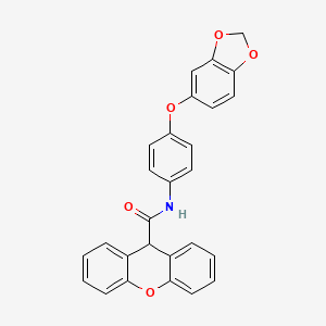 N-[4-(1,3-benzodioxol-5-yloxy)phenyl]-9H-xanthene-9-carboxamide