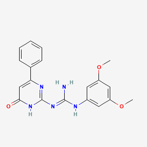 1-(3,5-Dimethoxyphenyl)-3-(6-oxo-4-phenyl-1,6-dihydropyrimidin-2-yl)guanidine