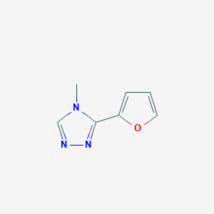 molecular formula C7H7N3O B11468495 3-(furan-2-yl)-4-methyl-4H-1,2,4-triazole 