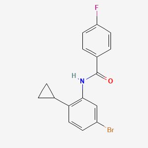 N-(5-bromo-2-cyclopropylphenyl)-4-fluorobenzamide