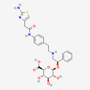 B1146853 Mirabegron o-glucuronide CAS No. 1365244-65-0