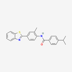 N-[4-(1,3-benzothiazol-2-yl)-2-methylphenyl]-4-(propan-2-yl)benzamide