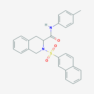 3-Isoquinolinecarboxamide, 1,2,3,4-tetrahydro-N-(4-methylphenyl)-2-(2-naphthalenylsulfonyl)-