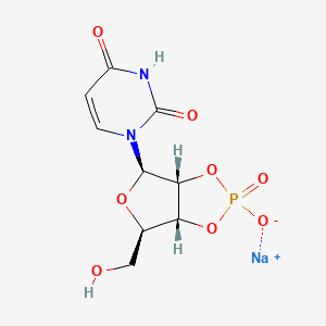molecular formula C₉H₁₀N₂NaO₈P B1146860 尿苷，环 2',3'-(氢磷酸)，单钠盐 CAS No. 15718-50-0