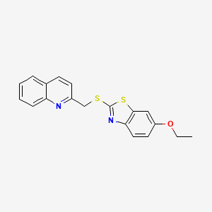 6-Ethoxy-2-[(2-quinolylmethyl)sulfanyl]-1,3-benzothiazole