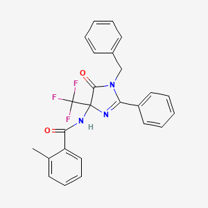 N-[1-benzyl-5-oxo-2-phenyl-4-(trifluoromethyl)-4,5-dihydro-1H-imidazol-4-yl]-2-methylbenzamide