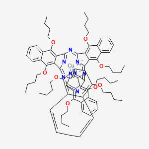 molecular formula C80H88CuN8O8 B1146866 铜(II) 5,9,14,18,23,27,32,36-八丁氧基-2,3-萘菁 CAS No. 155773-67-4
