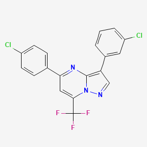 3-(3-Chlorophenyl)-5-(4-chlorophenyl)-7-(trifluoromethyl)pyrazolo[1,5-a]pyrimidine