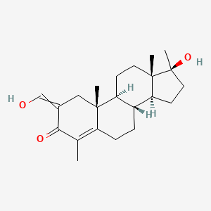 B1146871 4,17alpha-Dimethyl-2-hydroxymethylene Testosterone CAS No. 38539-99-0
