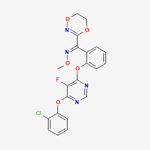 molecular formula C₂₁H₁₆ClFN₄O₅ B1146873 氟噁草酮 CAS No. 361377-29-9