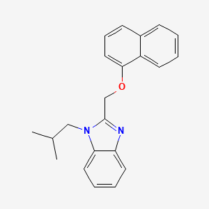 1-(2-methylpropyl)-2-[(naphthalen-1-yloxy)methyl]-1H-benzimidazole