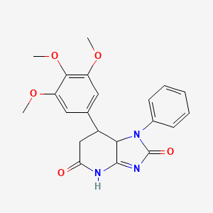 1-phenyl-7-(3,4,5-trimethoxyphenyl)-7,7a-dihydro-1H-imidazo[4,5-b]pyridine-2,5(4H,6H)-dione