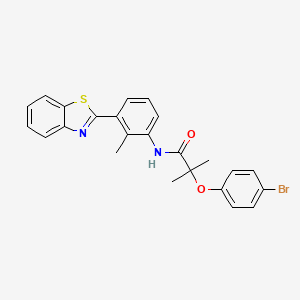 N-[3-(1,3-benzothiazol-2-yl)-2-methylphenyl]-2-(4-bromophenoxy)-2-methylpropanamide