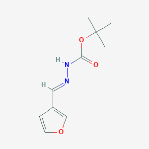 molecular formula C10H14N2O3 B1146880 叔丁基 2-(呋喃-3-亚甲基)肼基甲酸酯 CAS No. 150767-01-4