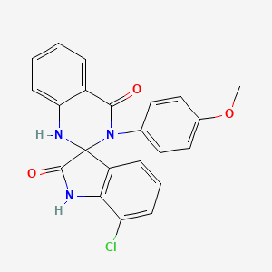 7-chloro-3'-(4-methoxyphenyl)-1'H-spiro[indole-3,2'-quinazoline]-2,4'(1H,3'H)-dione