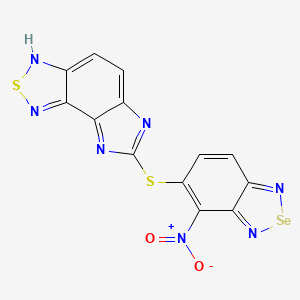 7-[(4-nitro-2,1,3-benzoselenadiazol-5-yl)sulfanyl]-8H-imidazo[4,5-e][2,1,3]benzothiadiazole