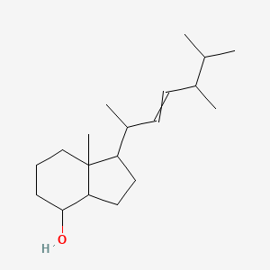 molecular formula C₁₉H₃₄O B1146885 7a-Methyl-1-(1,4,5-trimethyl-hex-2-enyl)-octahydro-inden-4-ol CAS No. 55812-82-3