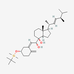 molecular formula C₃₄H₆₀O₃Si B1146886 (3β,5Z,7R,8α,22E)-3S-叔丁基二甲基甲硅烷基-9,10-脱氢麦角固醇-5,10(19),22-三烯-7,8-二醇 CAS No. 131852-63-6