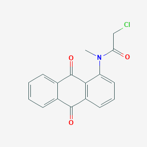 2-chloro-N-(9,10-dioxo-9,10-dihydroanthracen-1-yl)-N-methylacetamide