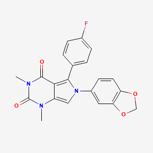 6-(1,3-benzodioxol-5-yl)-5-(4-fluorophenyl)-1,3-dimethyl-1H-pyrrolo[3,4-d]pyrimidine-2,4(3H,6H)-dione