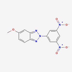 molecular formula C13H9N5O5 B11468891 2-(3,5-dinitrophenyl)-5-methoxy-2H-benzotriazole 