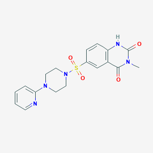 3-methyl-6-{[4-(pyridin-2-yl)piperazin-1-yl]sulfonyl}quinazoline-2,4(1H,3H)-dione