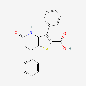 5-Oxo-3,7-diphenyl-4,5,6,7-tetrahydrothieno[3,2-b]pyridine-2-carboxylic acid