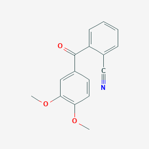 molecular formula C16H13NO3 B11468981 2-[(3,4-Dimethoxyphenyl)carbonyl]benzonitrile 