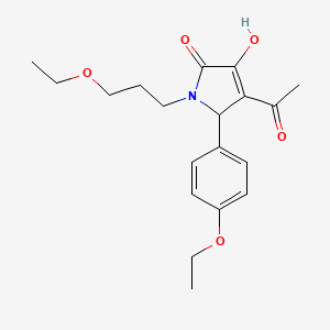 4-Acetyl-5-(4-ethoxyphenyl)-1-(3-ethoxypropyl)-3-hydroxy-5H-pyrrol-2-one