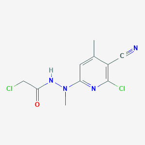 2-chloro-N'-(6-chloro-5-cyano-4-methylpyridin-2-yl)-N'-methylacetohydrazide