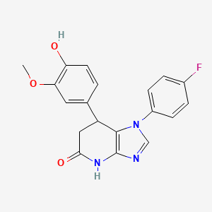 1-(4-fluorophenyl)-7-(4-hydroxy-3-methoxyphenyl)-1,4,6,7-tetrahydro-5H-imidazo[4,5-b]pyridin-5-one