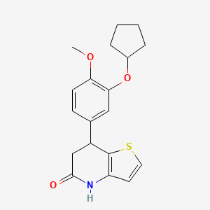 7-[3-(cyclopentyloxy)-4-methoxyphenyl]-6,7-dihydrothieno[3,2-b]pyridin-5(4H)-one