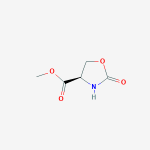 molecular formula C5H7NO4 B114691 (R)-甲基2-氧代恶唑烷-4-羧酸酯 CAS No. 144542-43-8