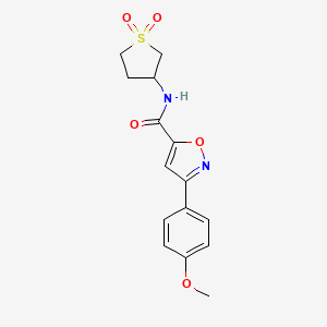 N-(1,1-dioxidotetrahydrothiophen-3-yl)-3-(4-methoxyphenyl)-1,2-oxazole-5-carboxamide