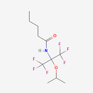 N-[1,1,1,3,3,3-hexafluoro-2-(propan-2-yloxy)propan-2-yl]pentanamide