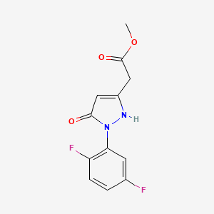 Methyl 2-[1-(2,5-difluorophenyl)-5-hydroxypyrazol-3-yl]acetate