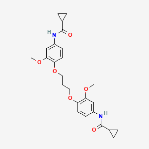 N,N'-{propane-1,3-diylbis[oxy(3-methoxy-4,1-phenylene)]}dicyclopropanecarboxamide