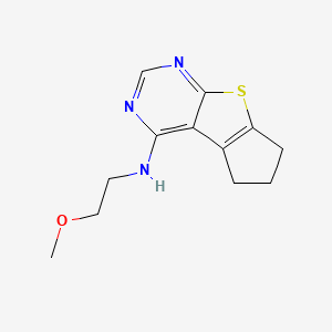 N-(2-Methoxyethyl)-7-thia-9,11-diazatricyclo[6.4.0.0(2,6)]dodeca-1(8),2(6),9,11-tetraen-12-amine