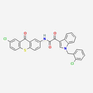 2-[1-(2-chlorobenzyl)-1H-indol-3-yl]-N-(7-chloro-9-oxo-9H-thioxanthen-2-yl)-2-oxoacetamide