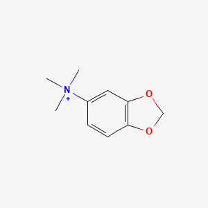 molecular formula C10H14NO2+ B11469286 N,N,N-trimethyl-1,3-benzodioxol-5-aminium 