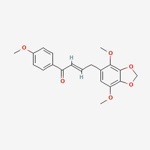 (2E)-4-(4,7-dimethoxy-1,3-benzodioxol-5-yl)-1-(4-methoxyphenyl)but-2-en-1-one