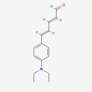 molecular formula C₁₅H₁₉NO B1146931 (E,E)-5-[4-(二乙氨基)苯基]戊-2,4-二烯醛 CAS No. 868161-59-5