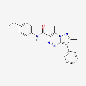 N-(4-ethylphenyl)-4,7-dimethyl-8-phenylpyrazolo[5,1-c][1,2,4]triazine-3-carboxamide